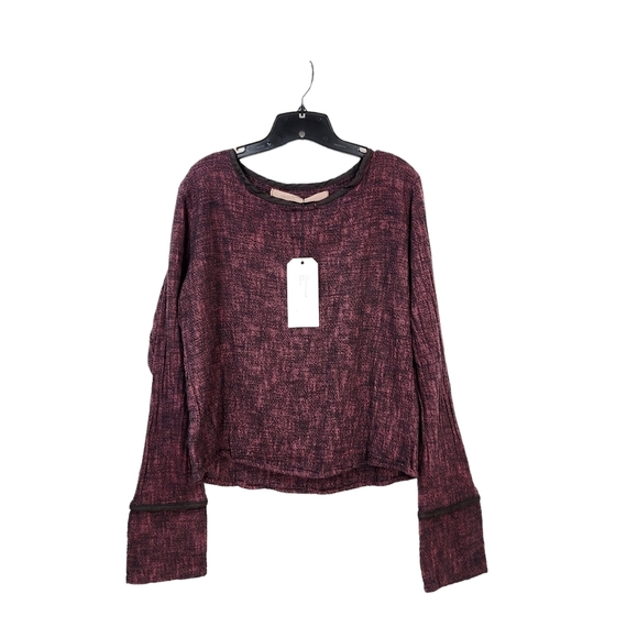 Cynthia Ashby Sweaters - Cynthia Ashby Women's Cotton Knitted Cuffed Pullover - M